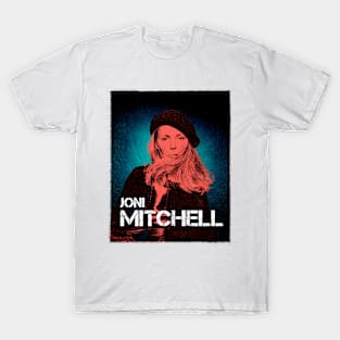 Joni Mitchell // 1970s Fan Art Design T-Shirt